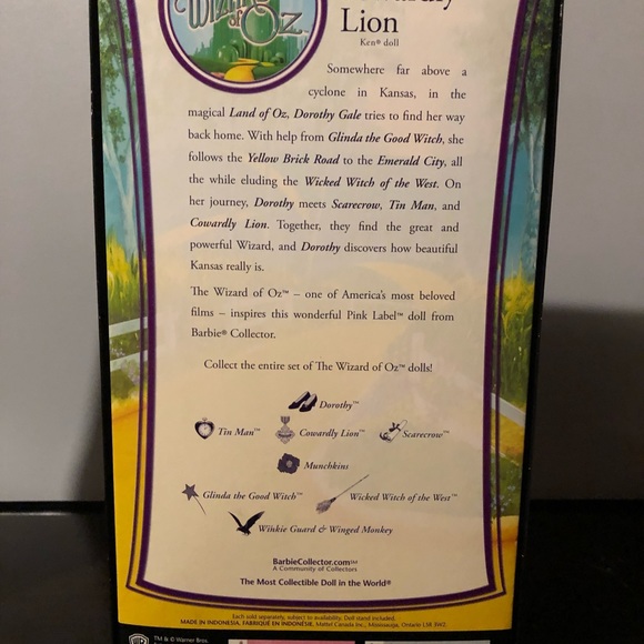 Barbie Cowardly Lion Wizard Of Oz - Picture 2 of 3